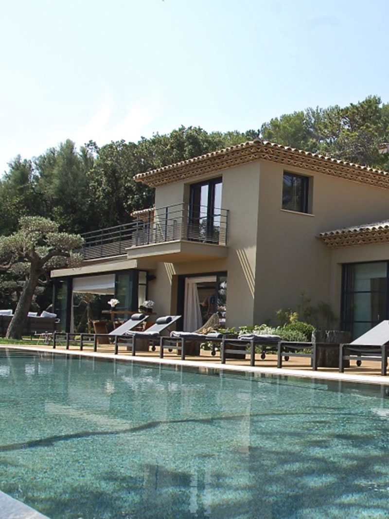 Villa N construction villa d'exception dans le golfe de saint tropez